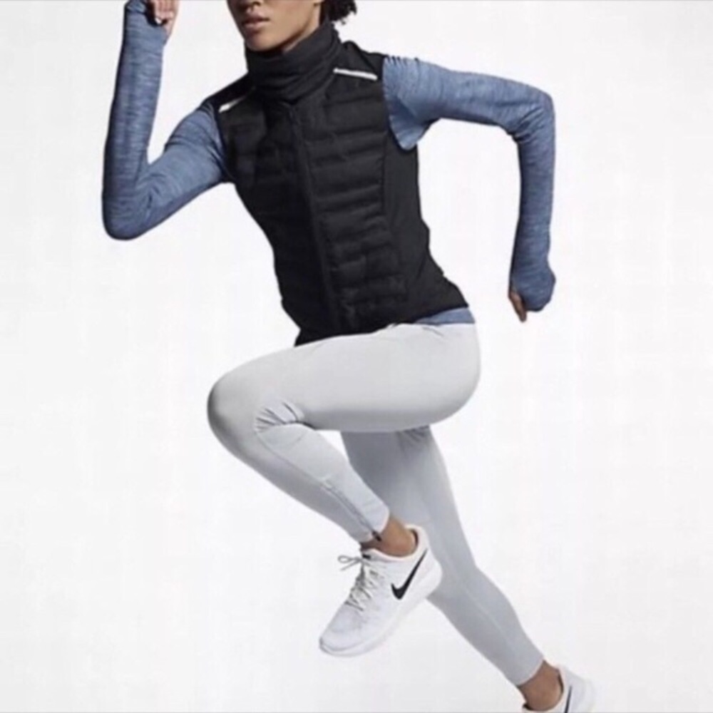 Nike Aeroloft Running Vest Zip Front - Color Navy